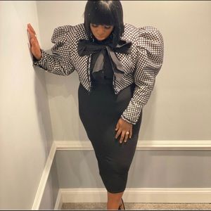 Puff Shoulder Blazer